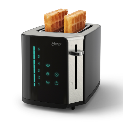 Oster 2190421 2-Slice Touchscreen Toaster with Digital Controls ? Black with Stainless Steel Accents
