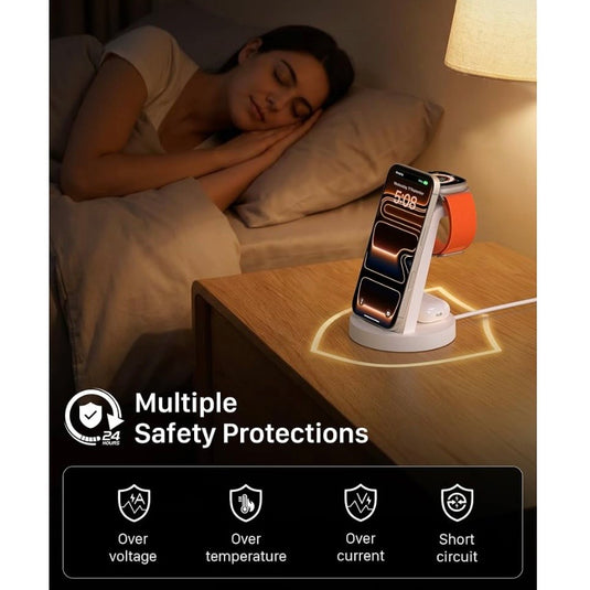 3-in-1 Wireless Charging Station for iPhone, AirPods & Apple Devices