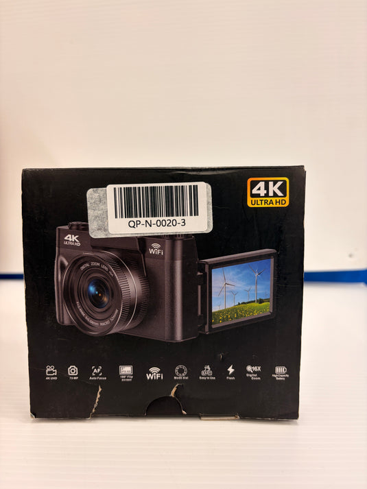 4K Digital Camera for Photography & Vlogging