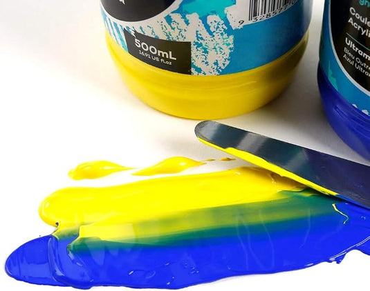 Mont Marte Signature Acrylic Paint Set, 12 x 500ml Semi-Matte Colors