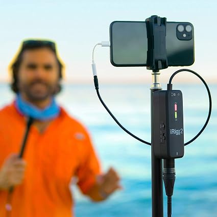 IK Multimedia iRig Pre 2 XLR Mic Interface with Phantom Power