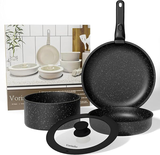 Vorisebo 5-Piece Nonstick Cookware Set