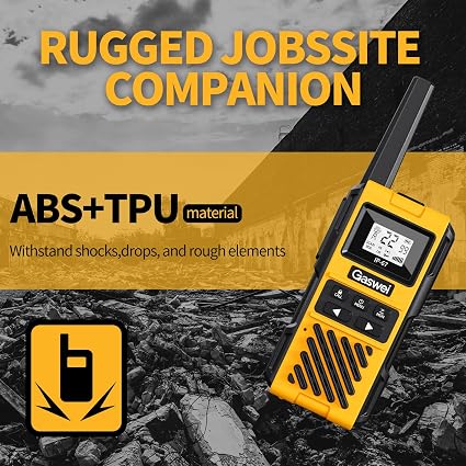 Gaswei G1pro Walkie Talkies Long Range for Adults 4 Pack