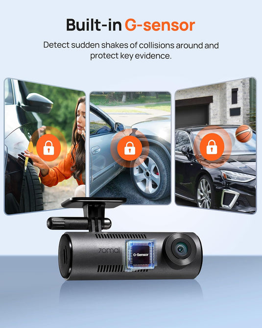 70mai 1296P WiFi Dash Cam with Night Vision & Parking Monitor