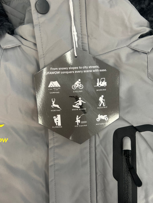 Yufawow Men's Waterproof Thermal Winter Ski Jacket