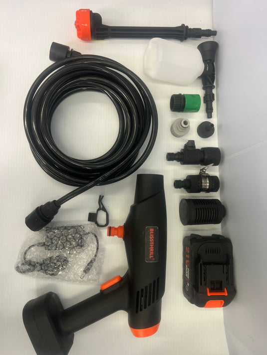 Blissthrill 1480PSI Cordless Pressure Washer with Battery & Foam Cannon