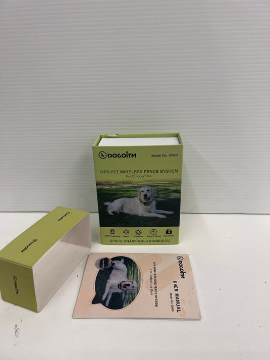 Wireless Dog Fence System, Wireless Gps Collar with 3 Correction Modes, Pet Containment System with Intelligent Signal Ia, Electric Dog Fence Collar