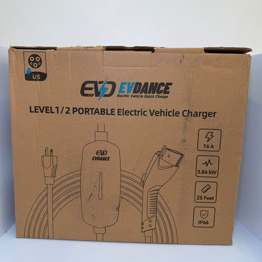 Chargeur EVDANCE EV Niveau 1 - Chargeur portable J1772 pour la maison