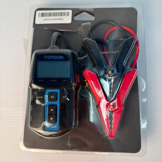 TOPDON BT100 12V Battery Tester & Charging System Analyzer
