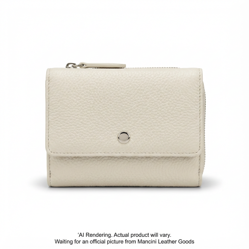 Porte-monnaie femme en cuir grainé RFID