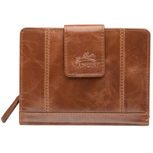 Mesdames ? Portefeuille de taille moyenne RFID sécurisé Cognac