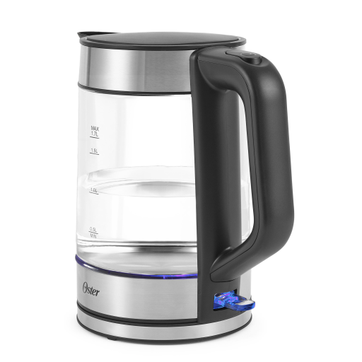 Oster 2136853 Illuminating Glass Electric Kettle ? 1.7L Capacity with 5 Temperature Presets and LED Lighting