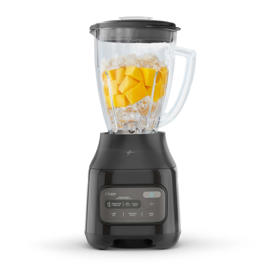 Mélangeur une touche Oster 2169667 avec moteur de 800 W en puissance de crête et programmes automatiques – Bol Boroclass de 6 tasses