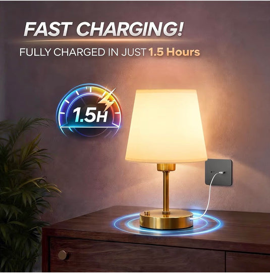 Rechargeable Cordless Table Lamp, 2700K Warm White, Dimmable