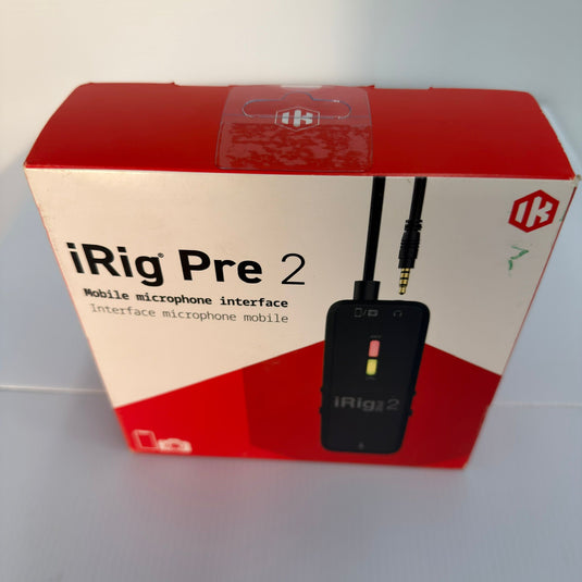 IK Multimedia iRig Pre 2 XLR Mic Interface with Phantom Power