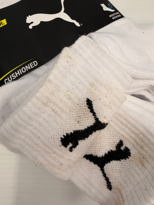 PUMA Chaussettes de sport coussinées quart de hauteur pour homme (lot de 8)