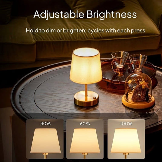 Rechargeable Cordless Table Lamp, 2700K Warm White, Dimmable