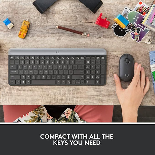 Ensemble clavier et souris sans fil minces Logitech MK470