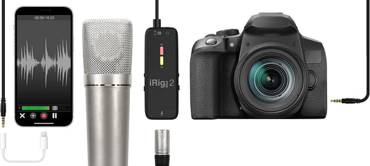 IK Multimedia iRig Pre 2 XLR Mic Interface with Phantom Power