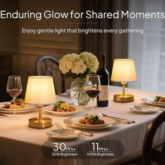 Rechargeable Cordless Table Lamp, 2700K Warm White, Dimmable