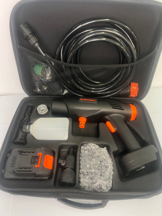 Blissthrill 1480PSI Cordless Pressure Washer with Battery & Foam Cannon