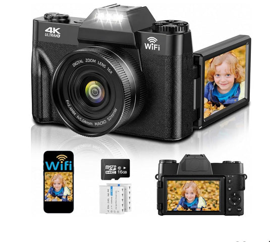 4K Digital Camera for Photography & Vlogging
