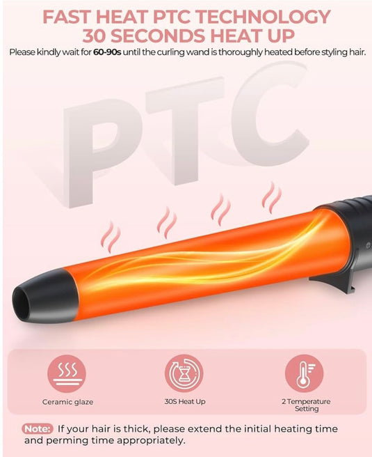 Ohuhu 5 in 1 Curling Wand Set