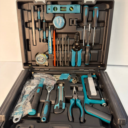 Sundpey 379 Pcs Portable Complete Home and Auto Tool Kit with Drawer Blue