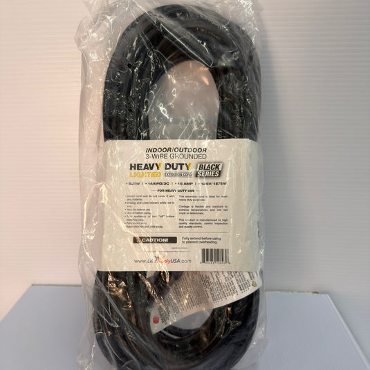 LifeSupplyUSA 50ft Heavy-Duty 14/3 Outdoor Extension Cord, 15A