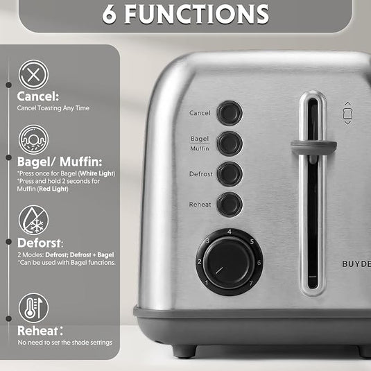 BUYDEEM DT260 2-SLICE TOASTER
