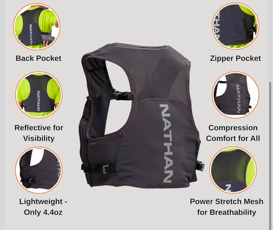 Nathan Pinnacle Featherlite 1.5L Hydration Vest for Running